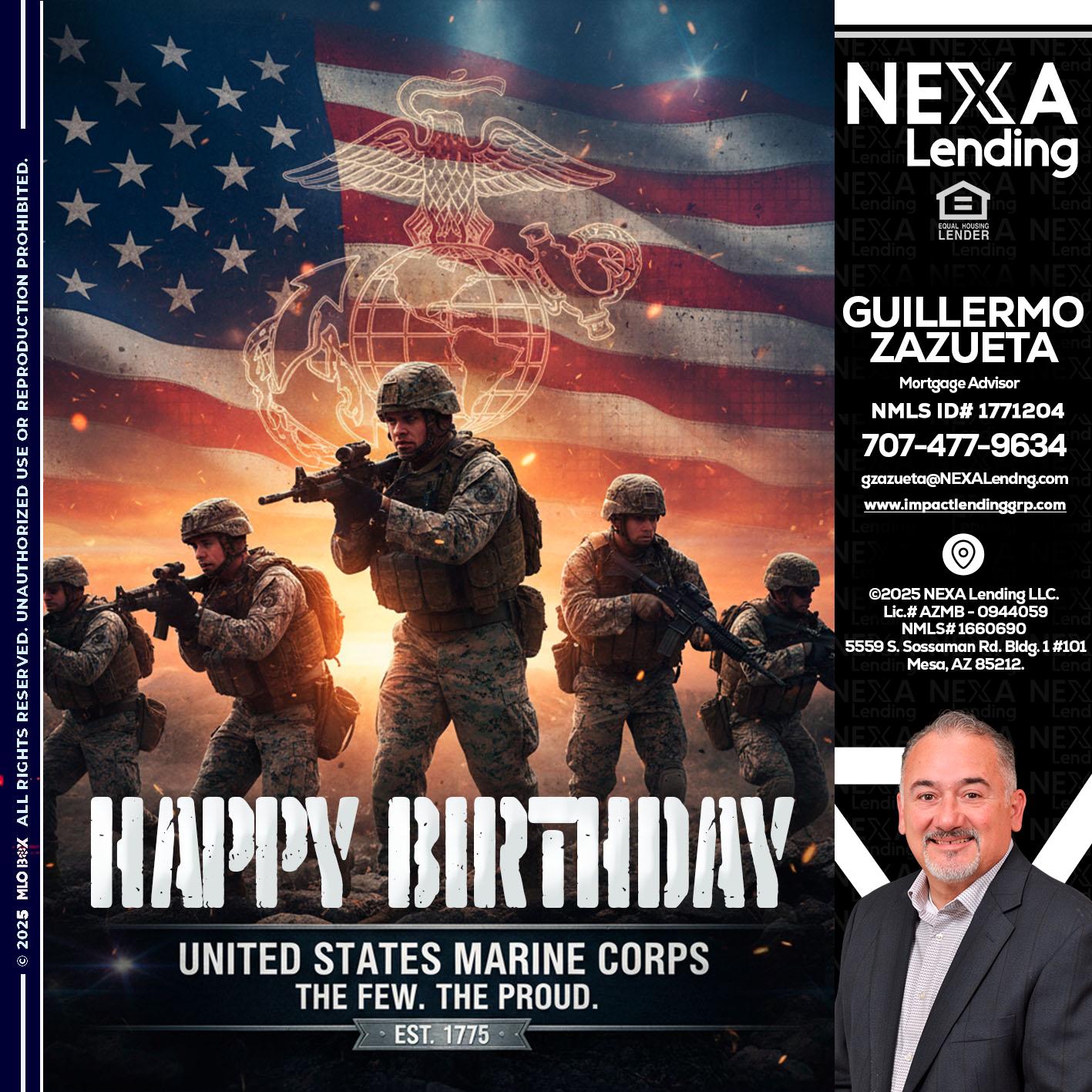 happy birthday - Guillermo Zazueta -Mortgage Advisor