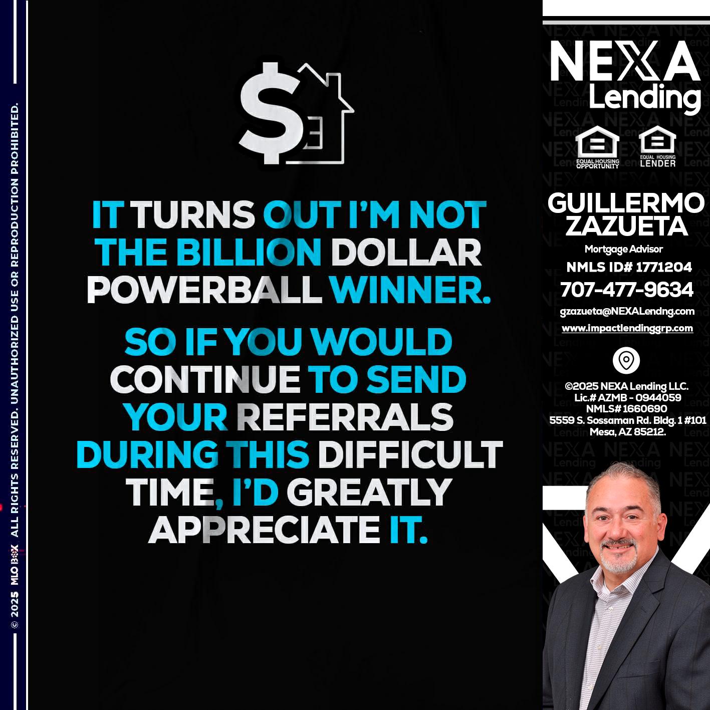 IT TURNS - Guillermo Zazueta -Mortgage Advisor
