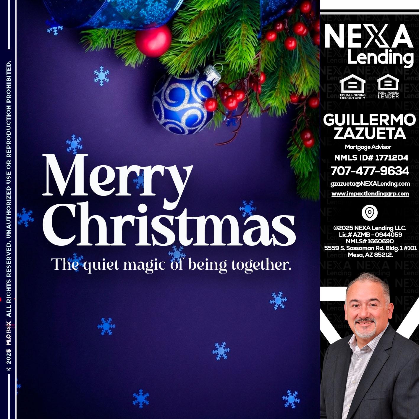 merry christmas - Guillermo Zazueta -Mortgage Advisor
