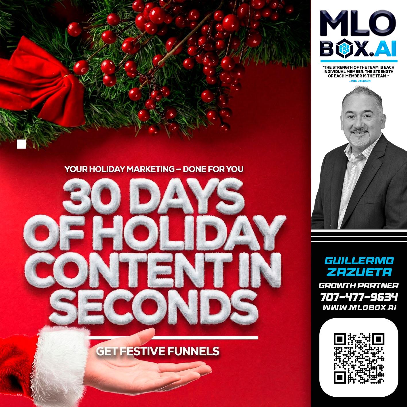 30 DAYS - Guillermo Zazueta -Mortgage Advisor