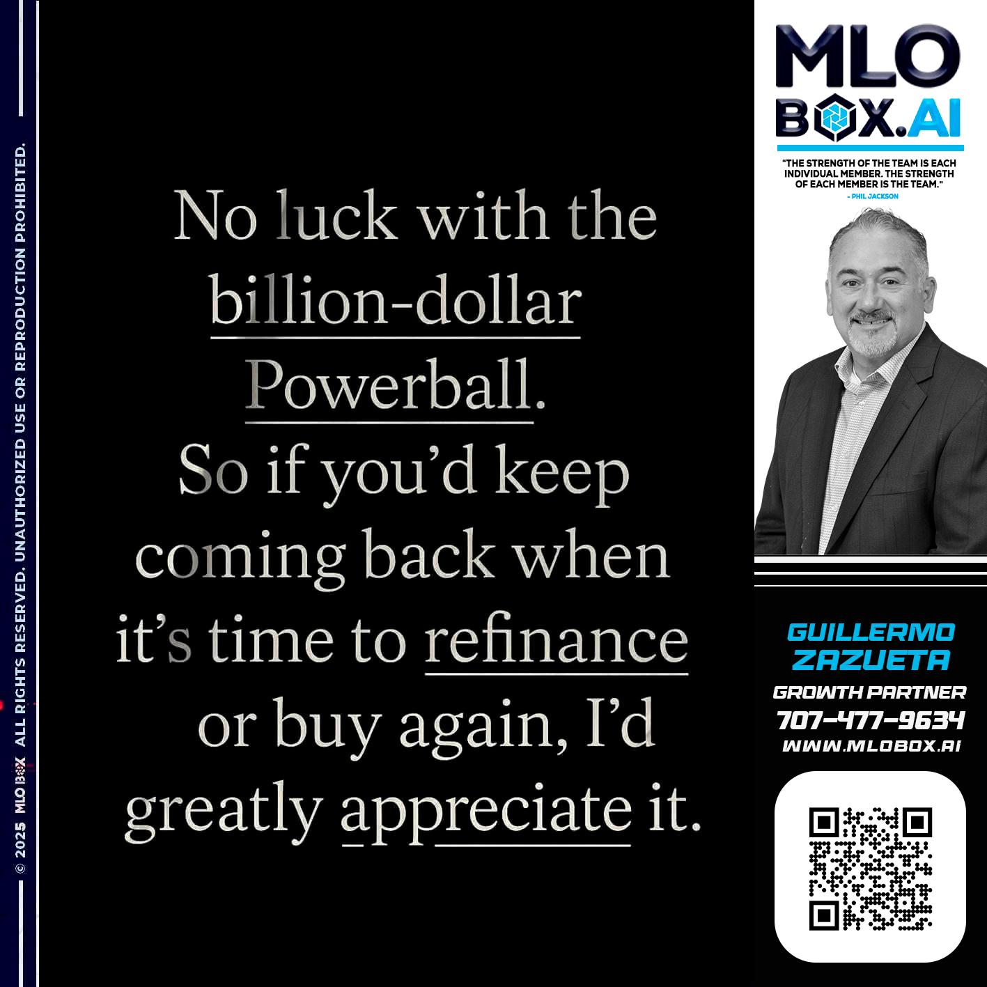 NO LUCK - Guillermo Zazueta -Mortgage Advisor