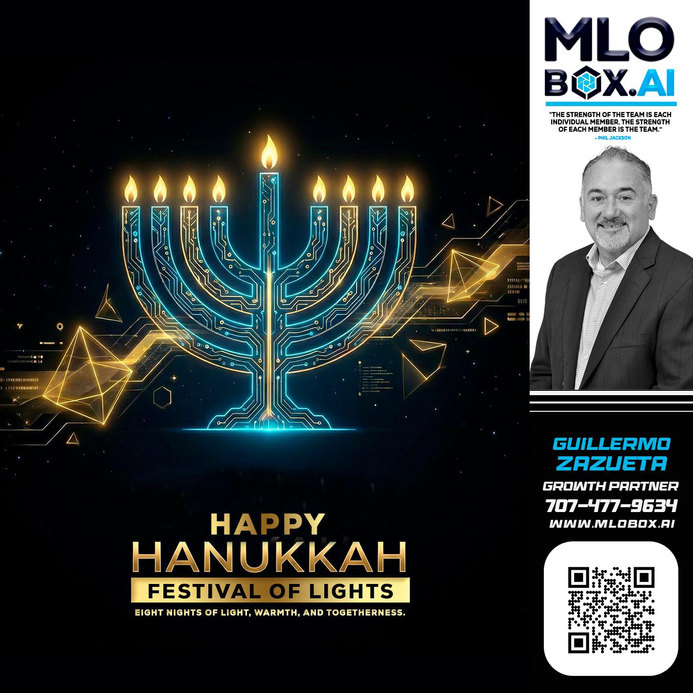happy Hanukkah - Guillermo Zazueta -Mortgage Advisor