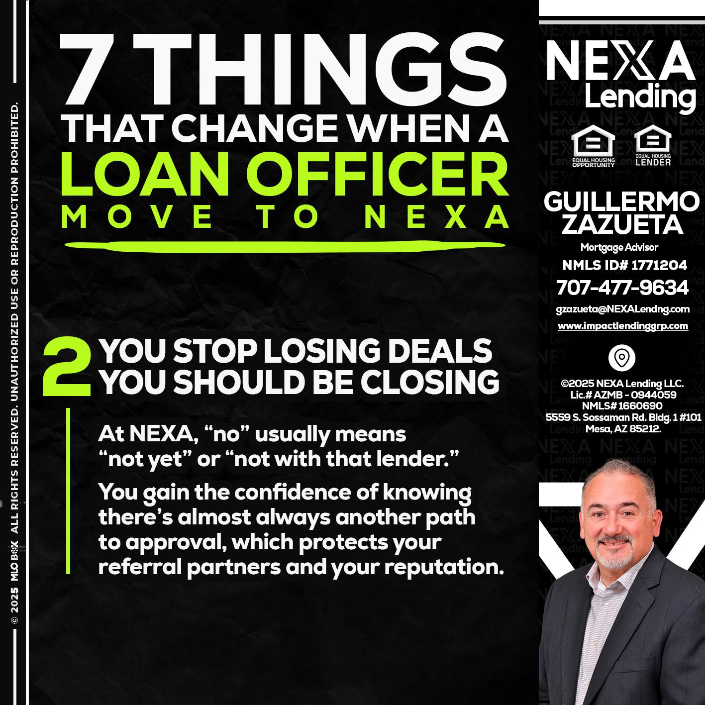 7 THINGS (2) - Guillermo Zazueta -Mortgage Advisor