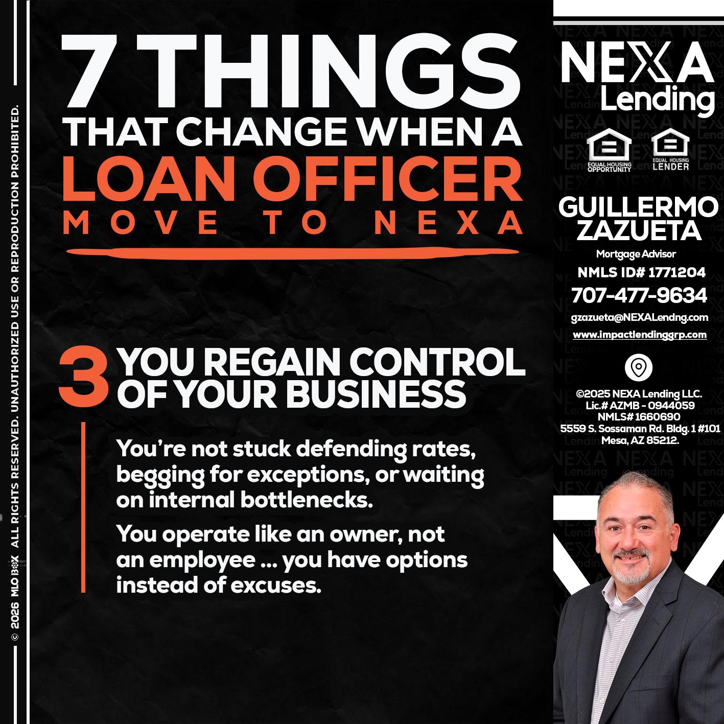 7 things (3) - Guillermo Zazueta -Mortgage Advisor