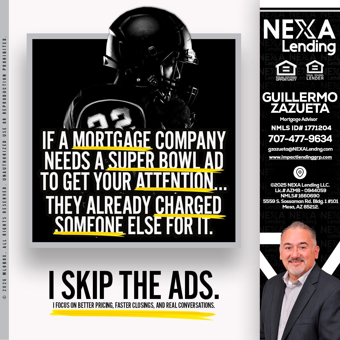 if a mortgage ad - Guillermo Zazueta -Mortgage Advisor