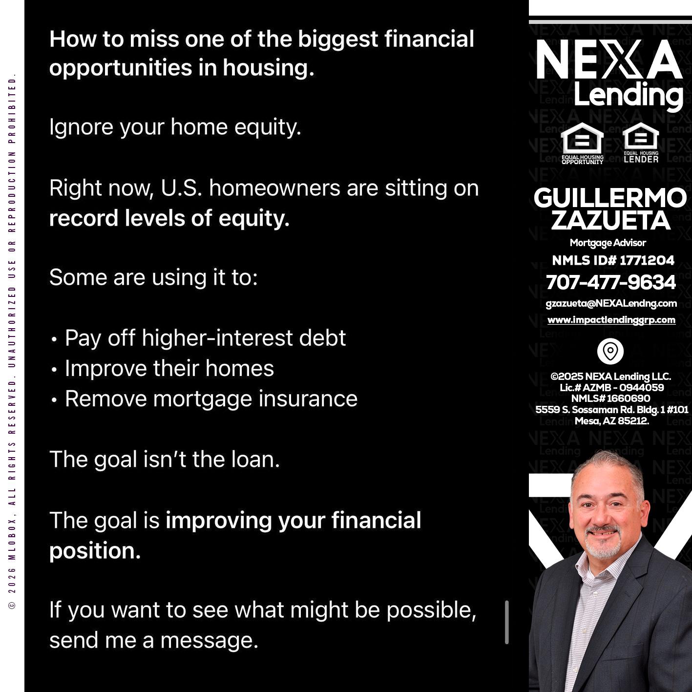 how to miss - Guillermo Zazueta -Mortgage Advisor