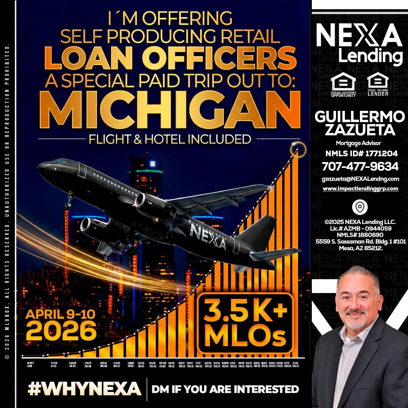 3.5K - Guillermo Zazueta -Mortgage Advisor