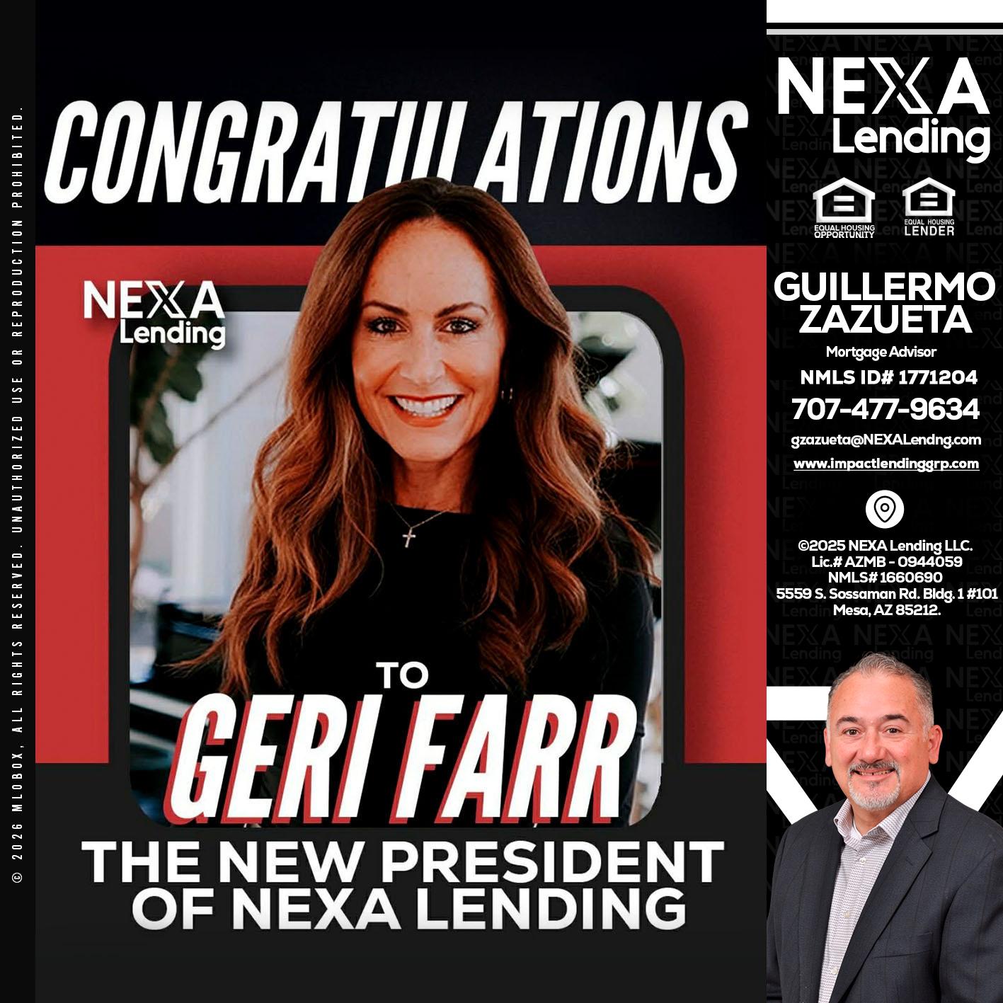 CONGRATULATIONS - Guillermo Zazueta -Mortgage Advisor
