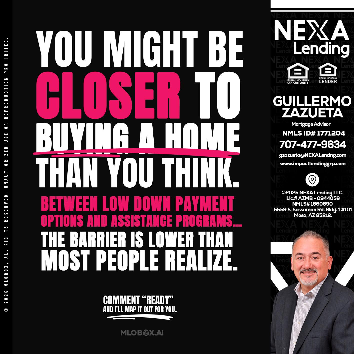 YOU MIGHT BE - Guillermo Zazueta -Mortgage Advisor