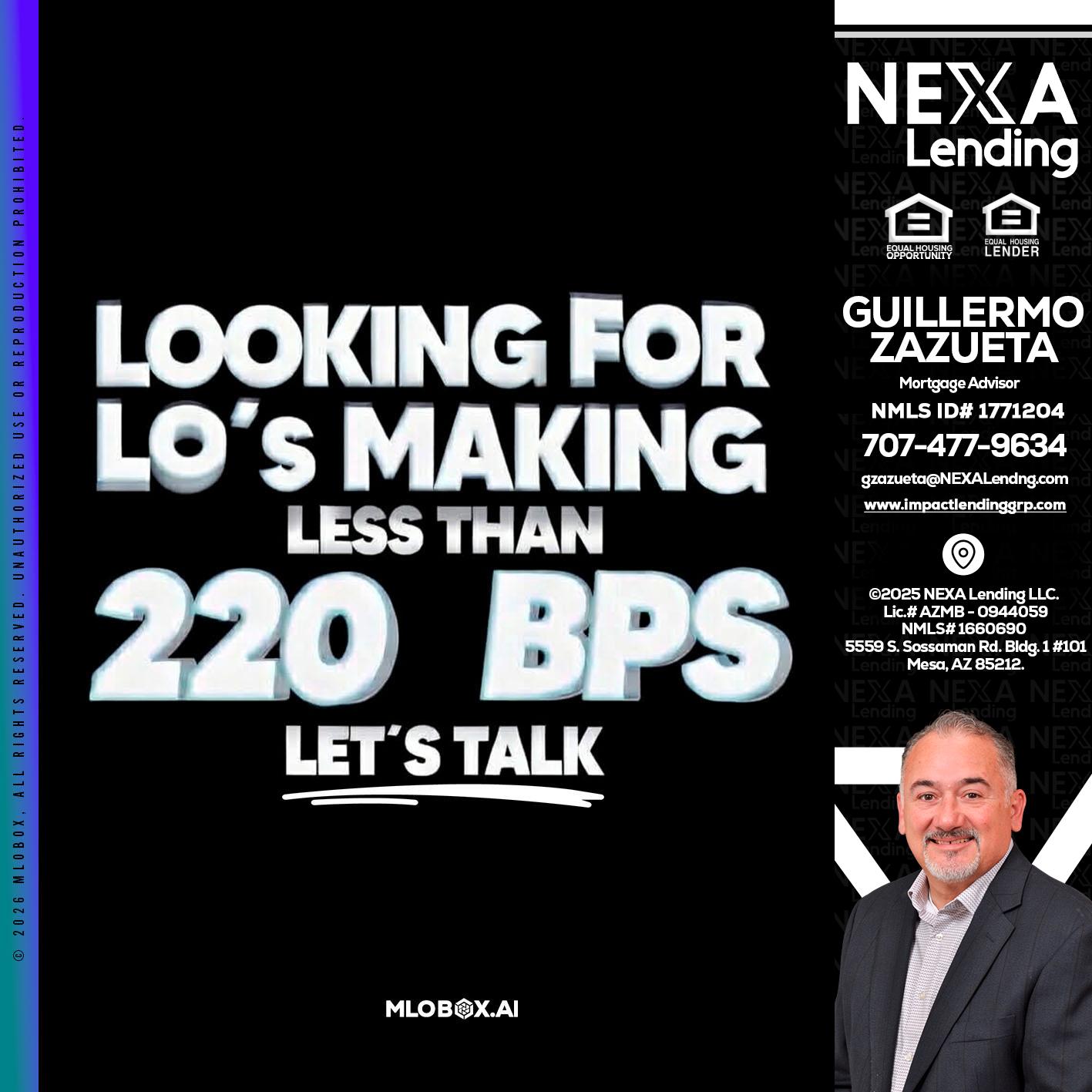 LOOKING FOR - Guillermo Zazueta -Mortgage Advisor