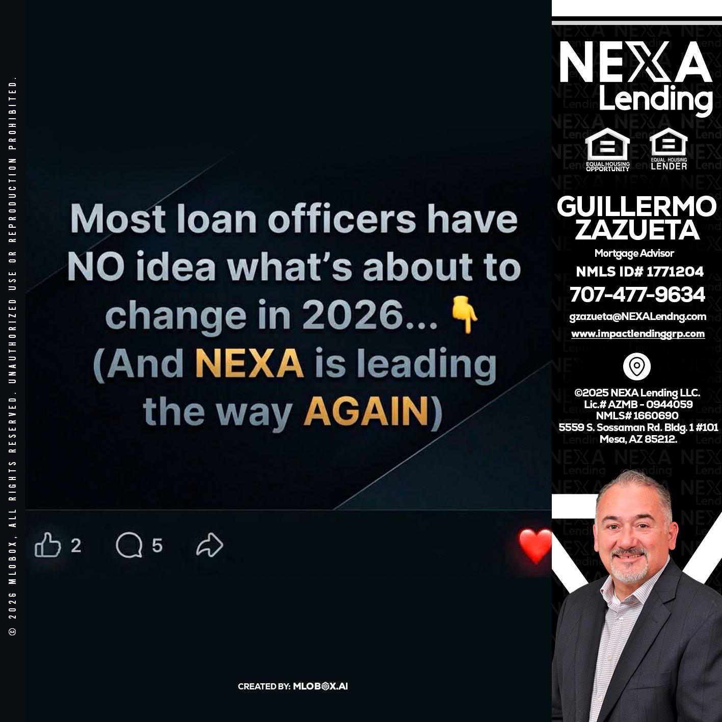 most loan officers - Guillermo Zazueta -Mortgage Advisor