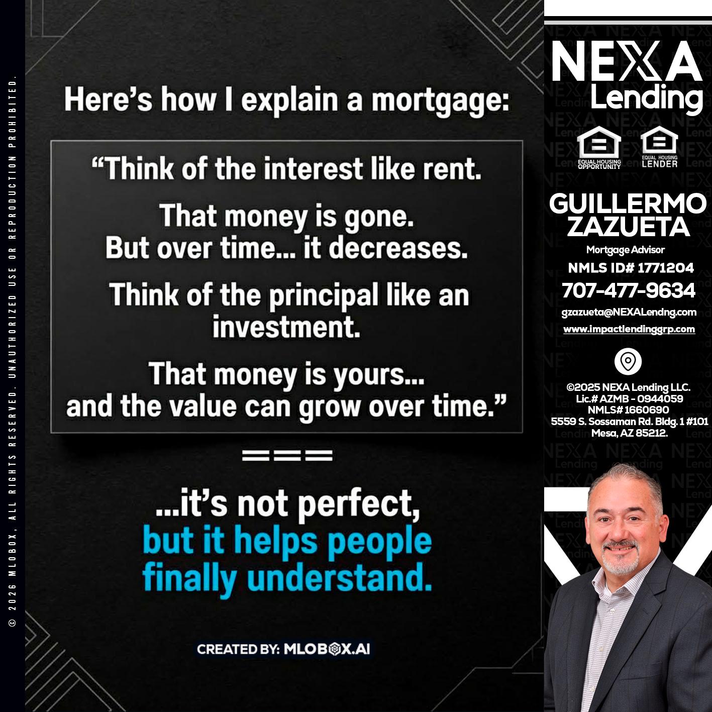 HERES NOW - Guillermo Zazueta -Mortgage Advisor