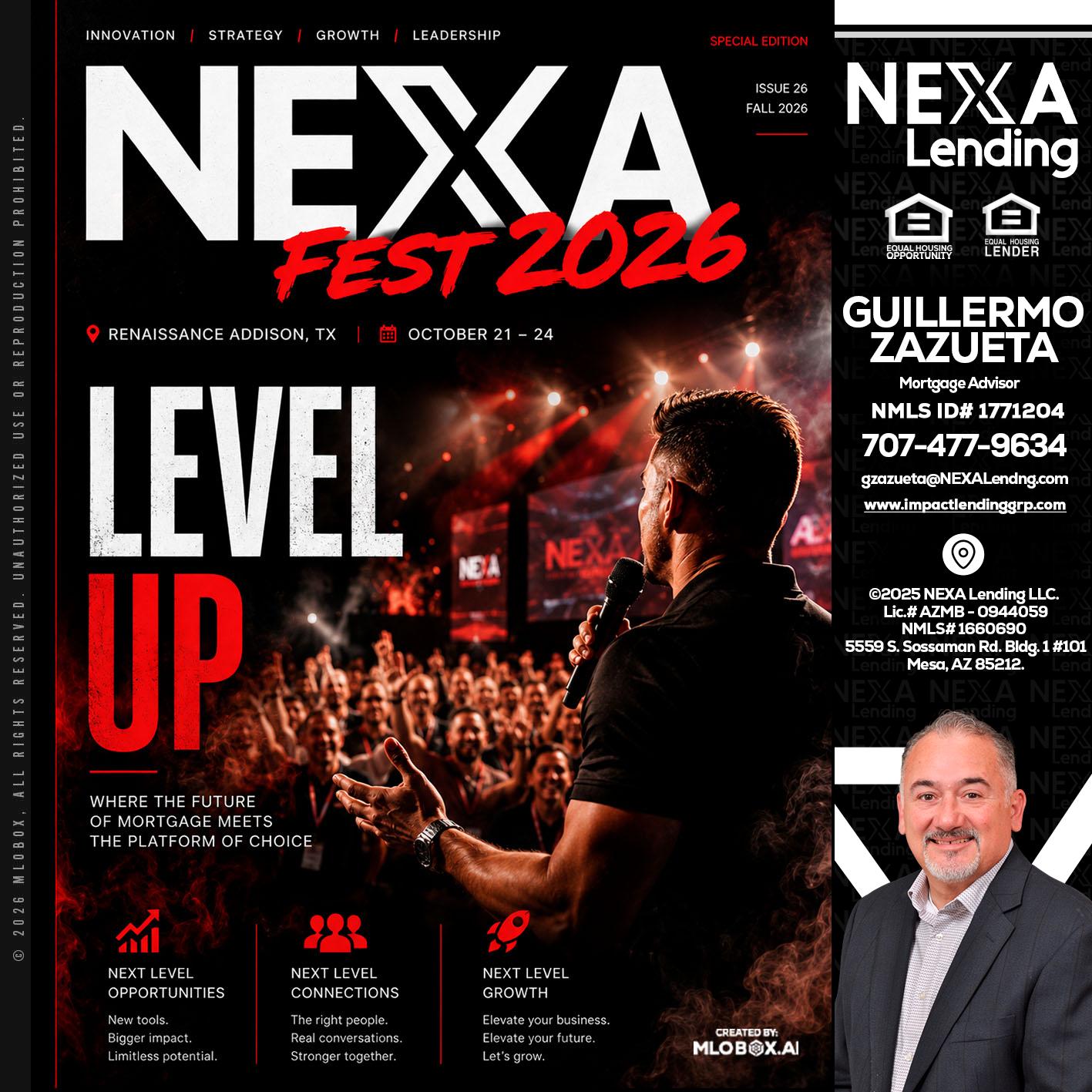 NEXA FEST 2026 - Guillermo Zazueta -Mortgage Advisor