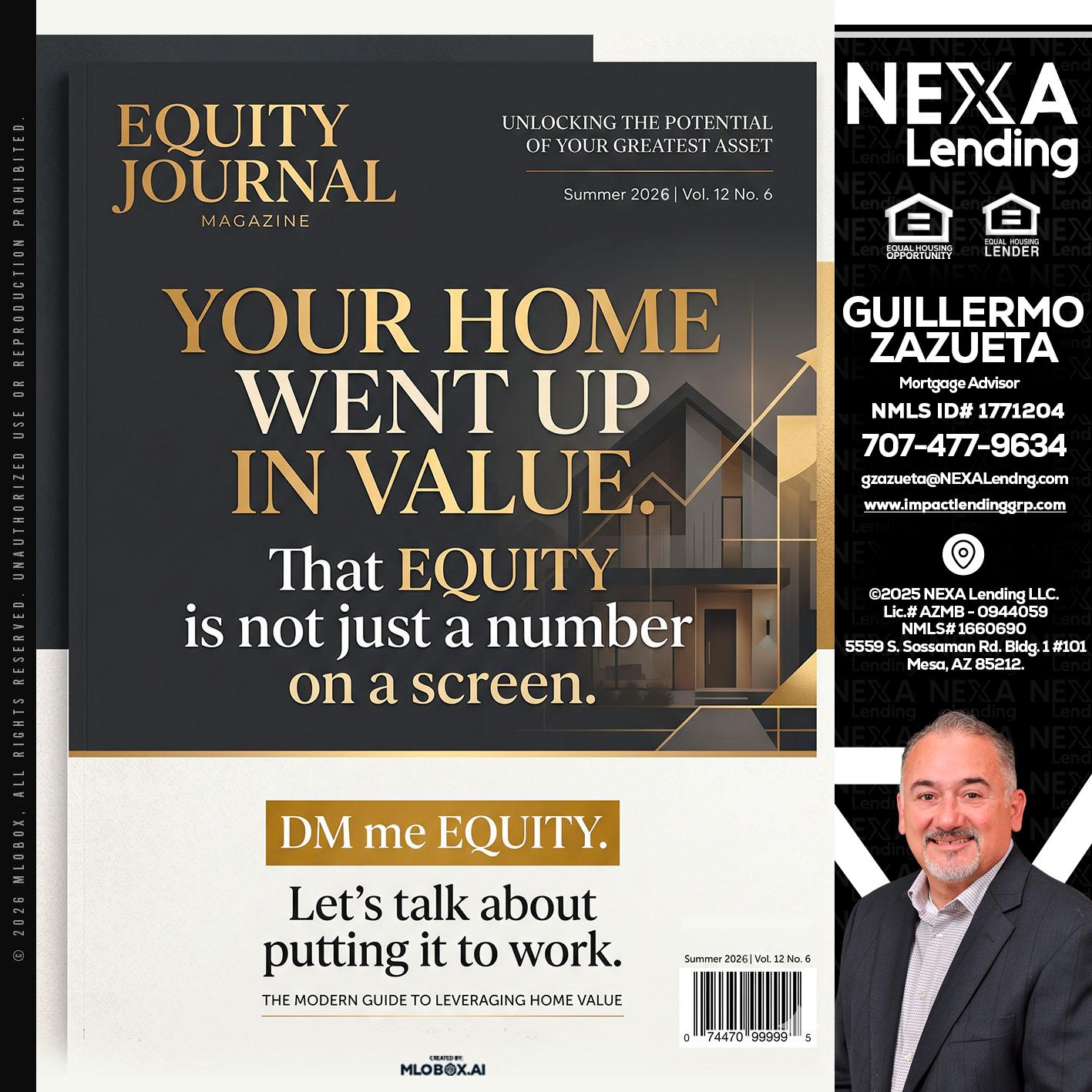 YOUR HOME - Guillermo Zazueta -Mortgage Advisor